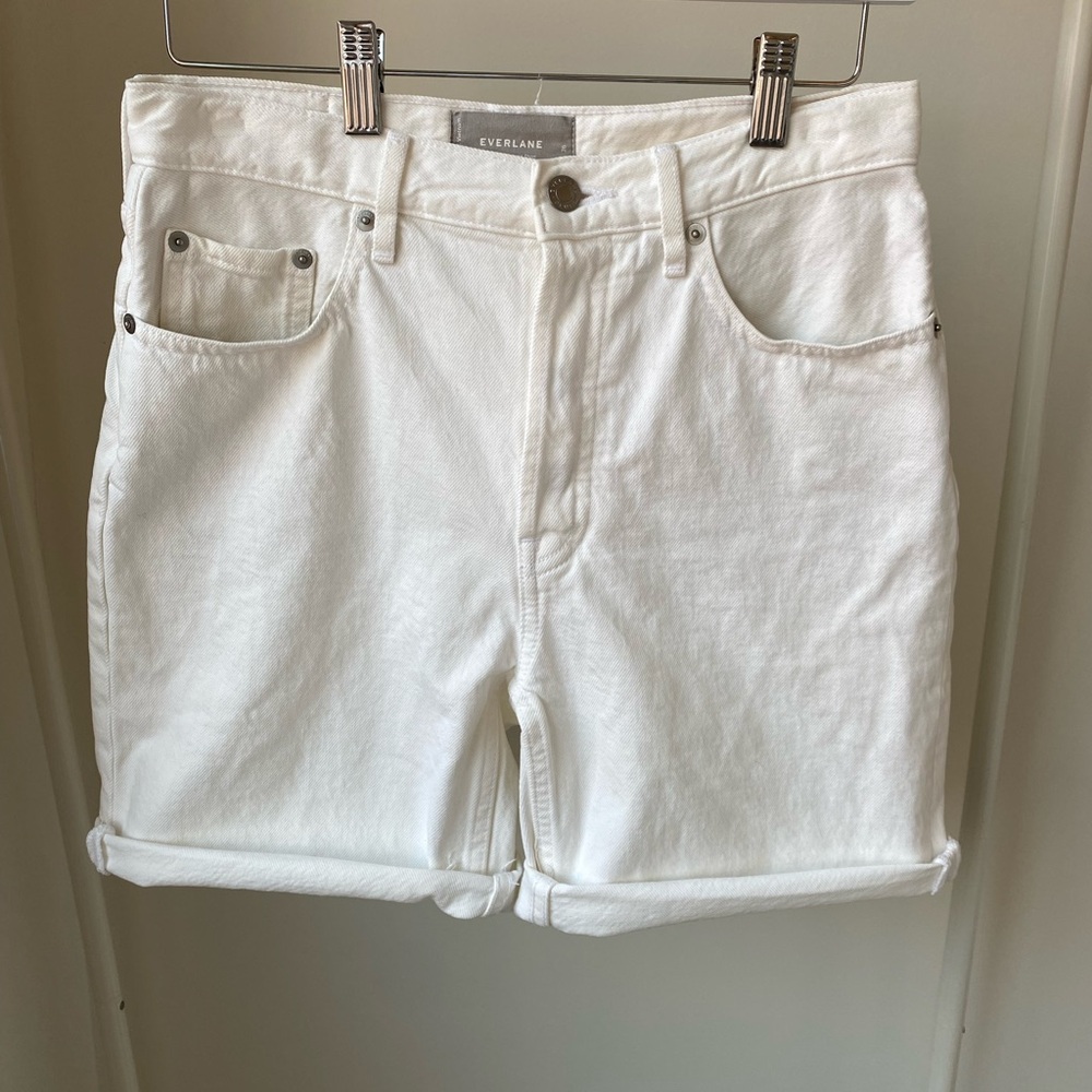 Everlane The Cheeky Long Short White Size 26